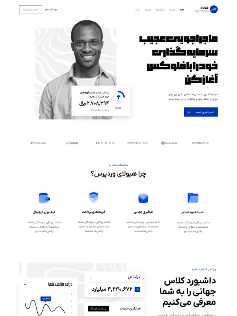 وبسایت شرکتی سرمایه گذاری
