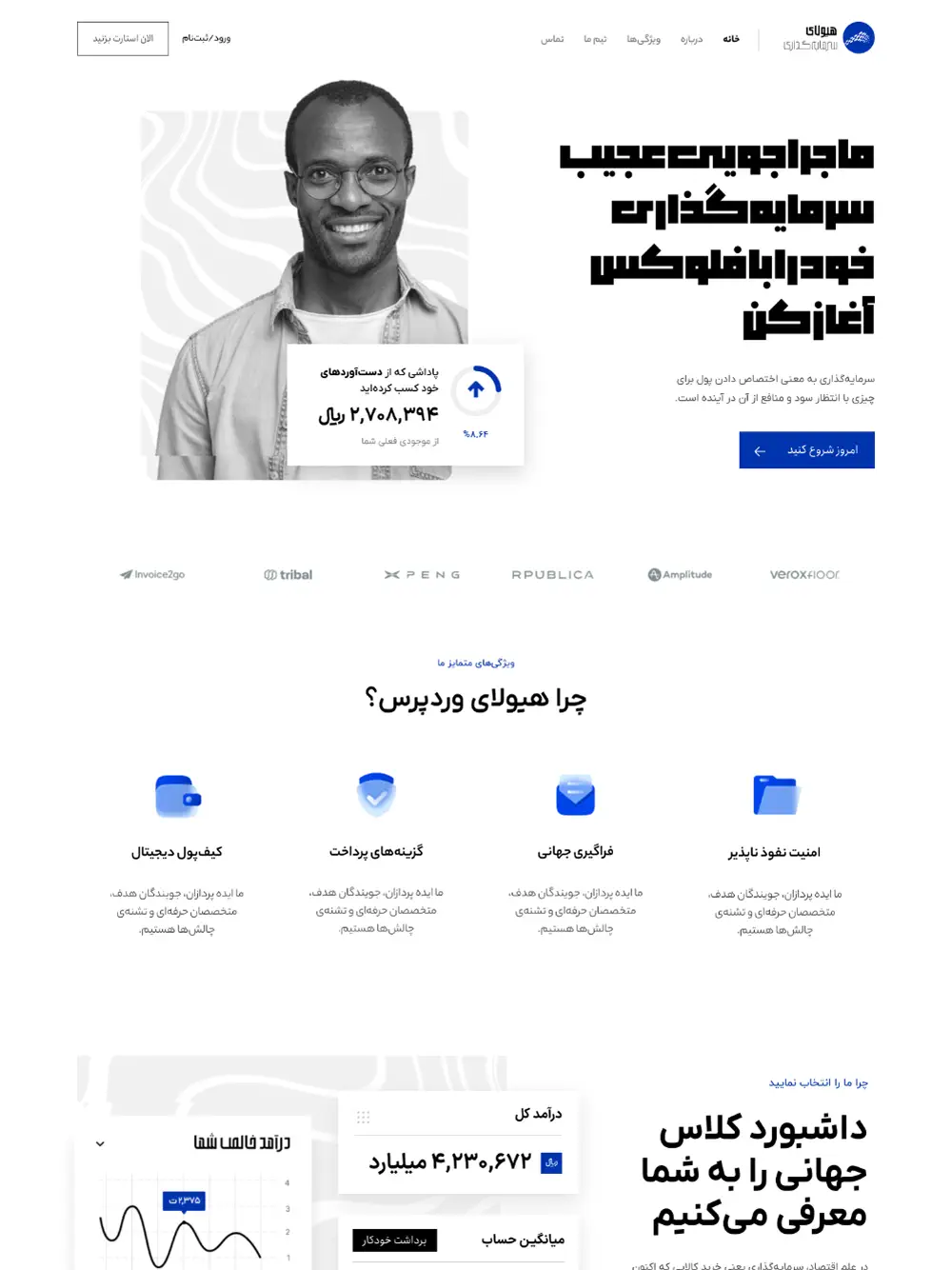 وبسایت شرکتی سرمایه گذاری